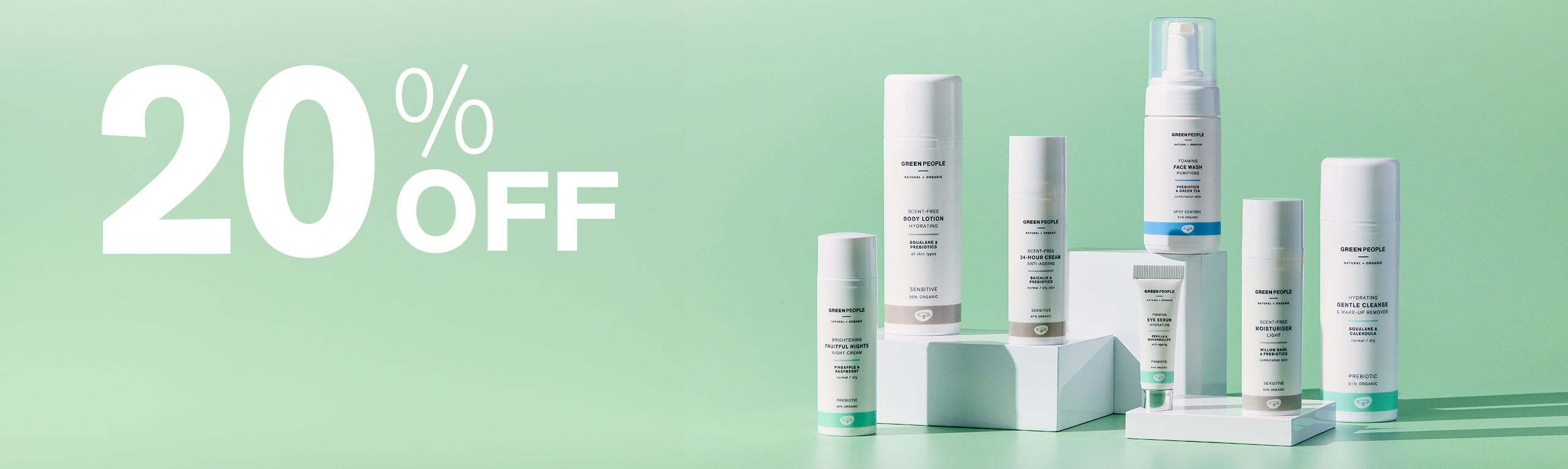 20% off Green People organic beauty products