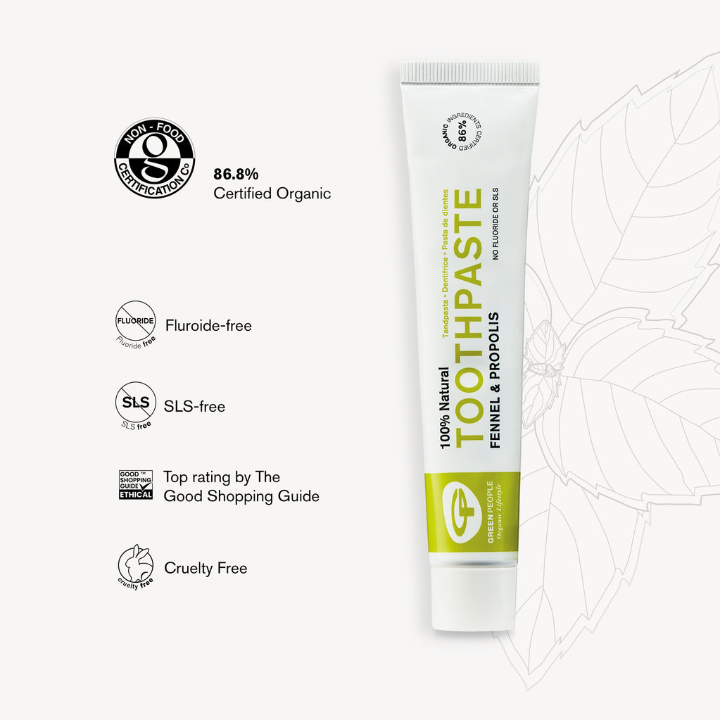Truthpaste Fennel Toothpaste Natural Fennel & Propolis Toothpaste | Organic | Green People UK