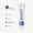 White tube of Peppermint & Aloe Vera Toothpaste alongside organic, fluoride-free, SLS-free, and cruelty-free certification icons.