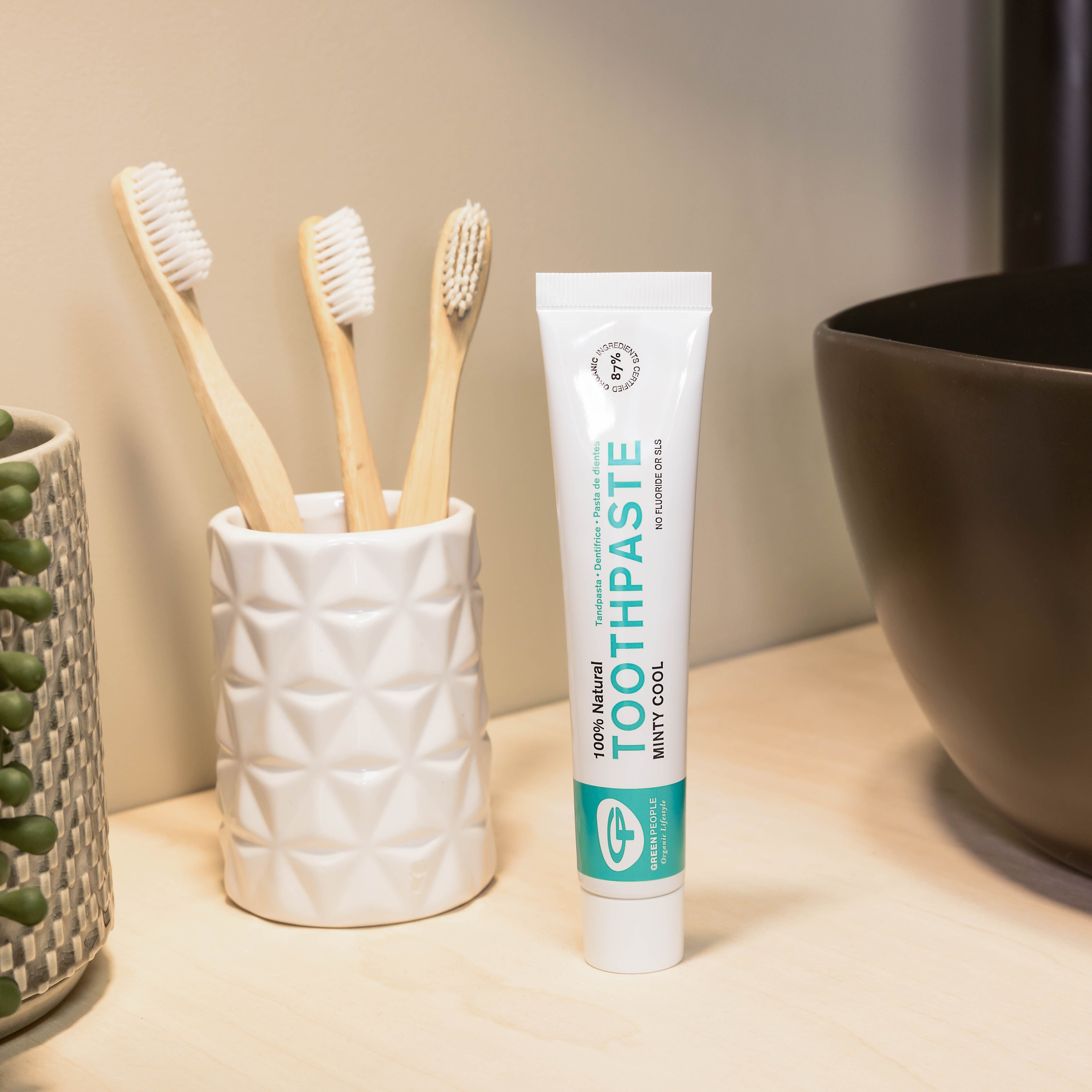 Minty Cool Toothpaste 50ml | Fluoride Free, Natural Mint