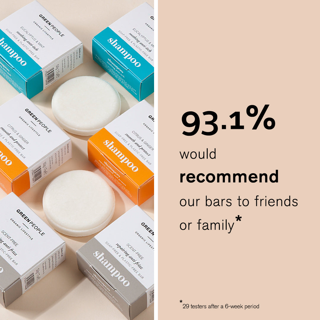 Citrus & Ginger Solid Shampoo Bar Natural, Organic & Zero Waste