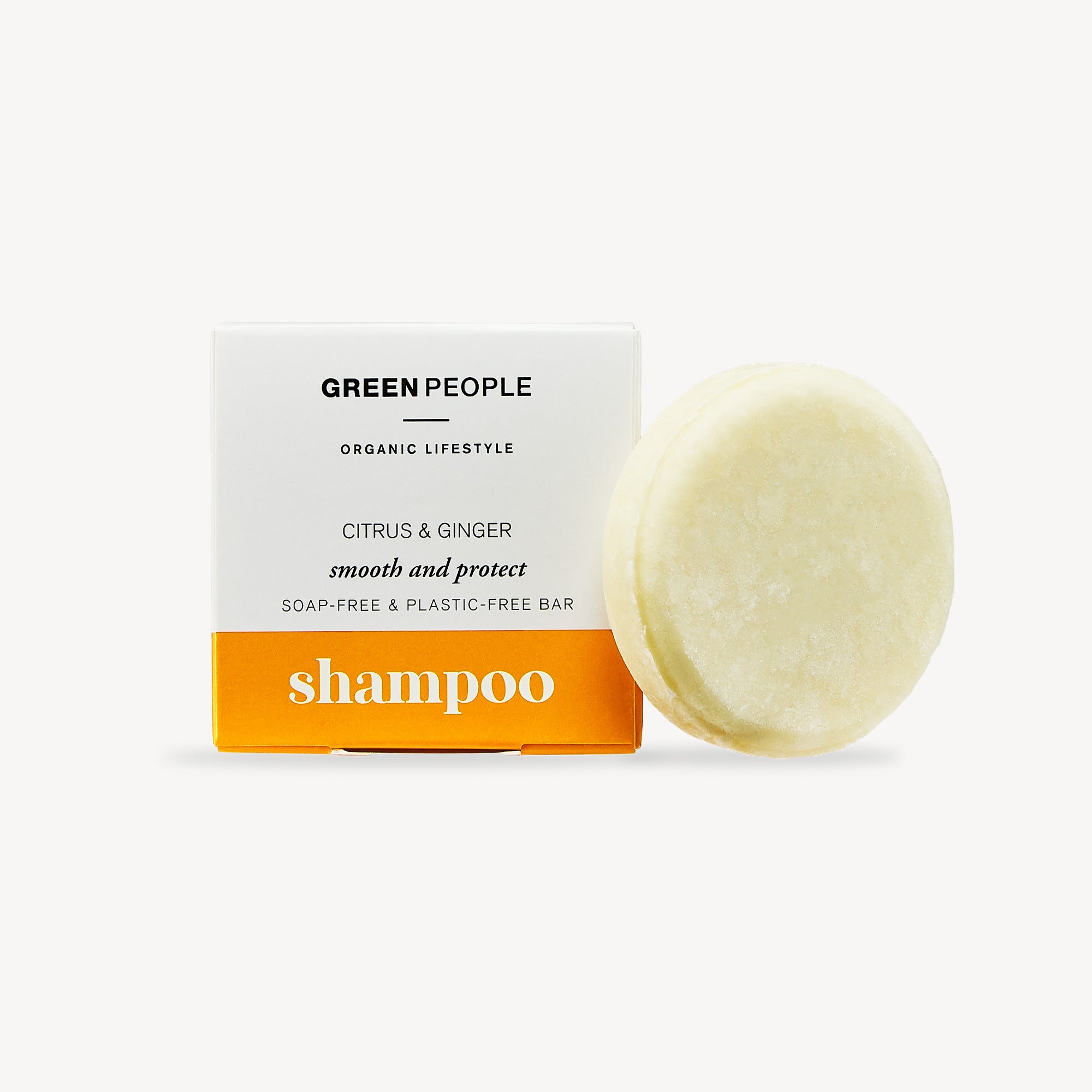Citrus & Ginger Shampoo Bar Natural & Organic Green People UK