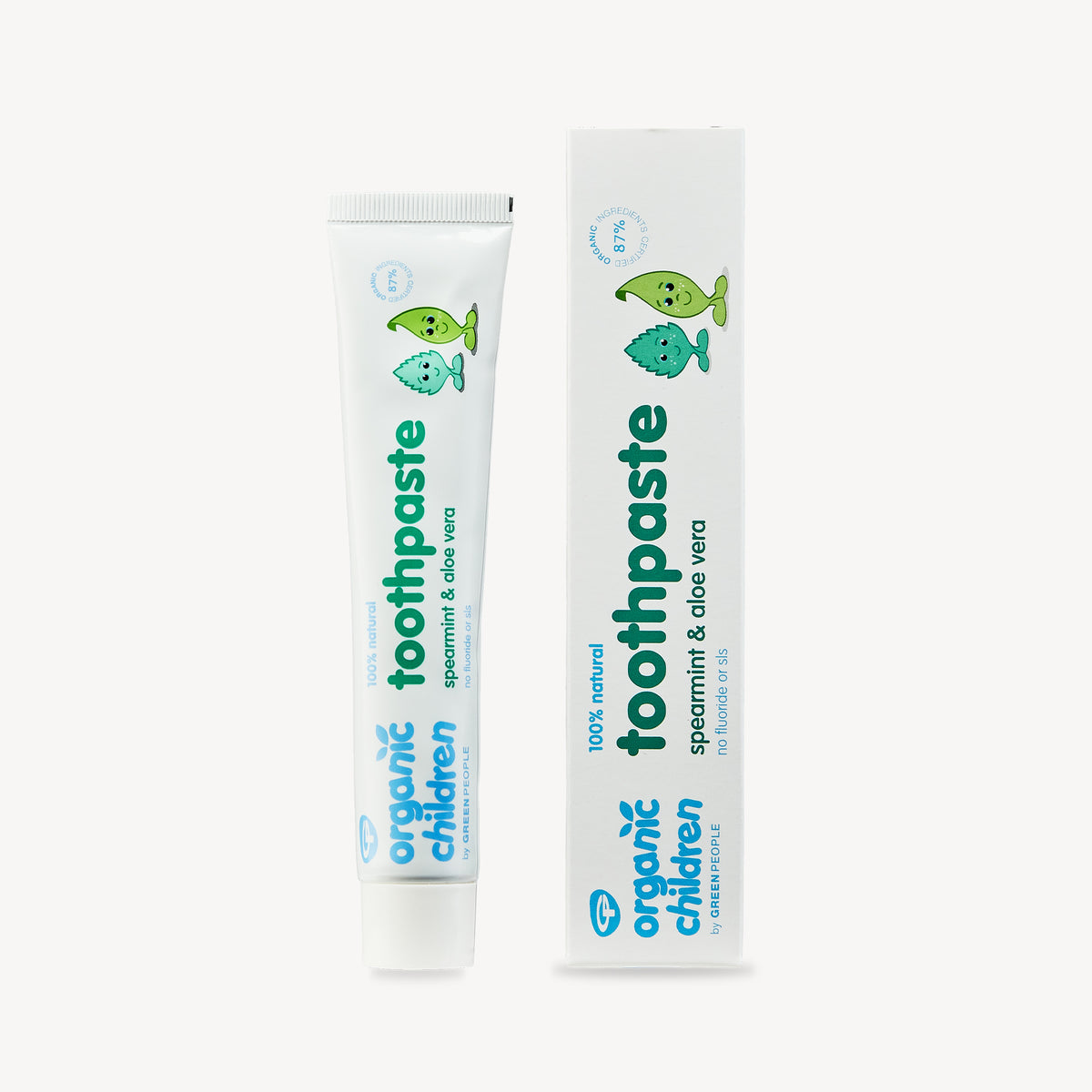 Organic Toothpaste Spearmint & Aloe Vera