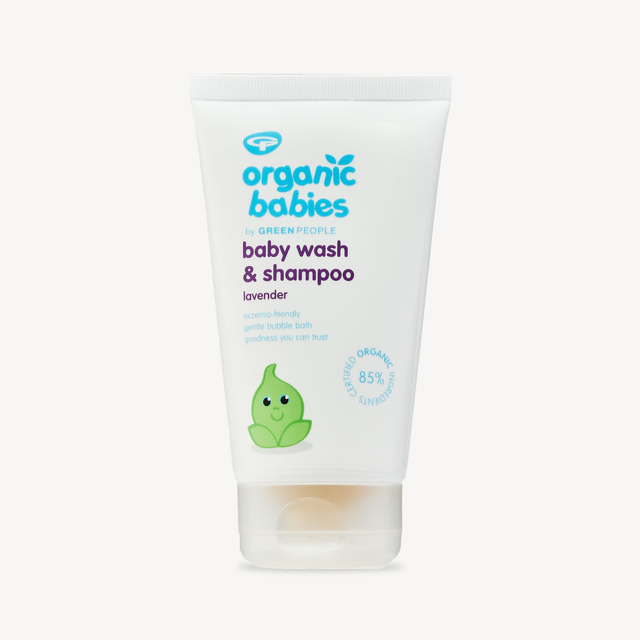 organic babies lavender baby wash & shampoo 150ml