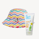 Children’s SPF50 + Frugi Rainbow Wave Hat 4-10y