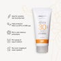 Green People SCENT FREE SUN CREAM SPF30 with information points