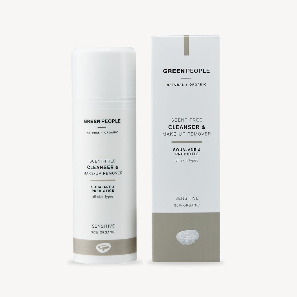green people scent free cleanser & make-up remover 150ml