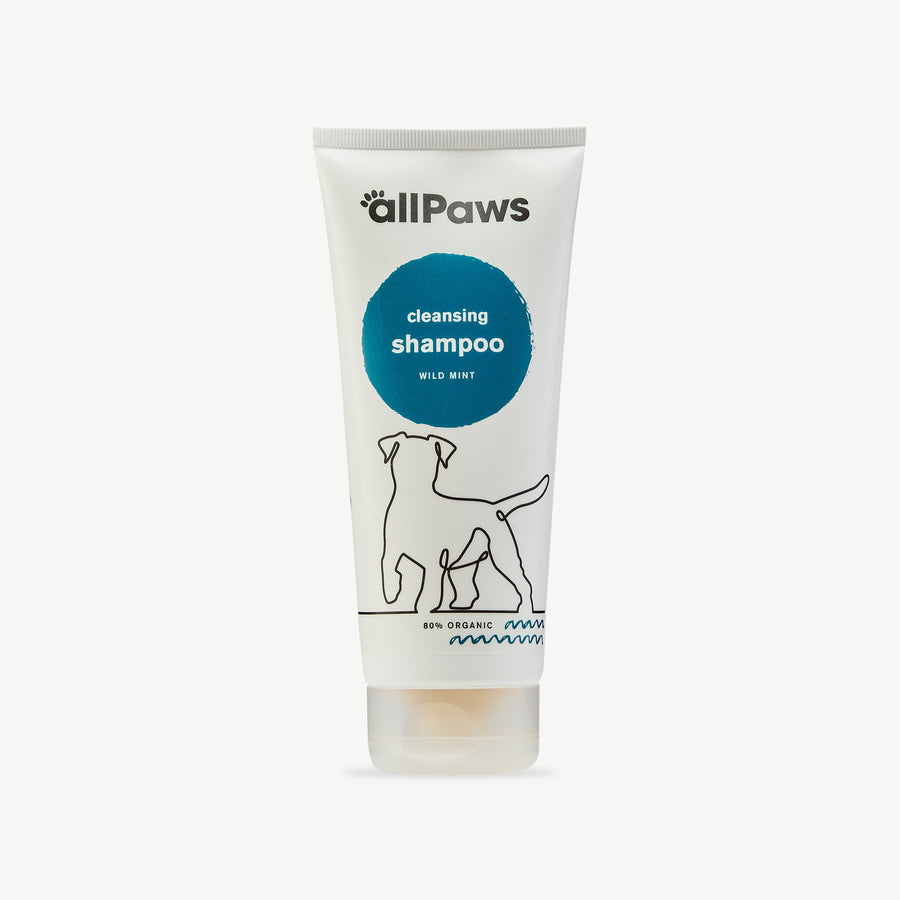 allpaws wild mint cleansing dog shampoo 200ml