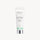 White tube cleanser with a striped cap and silver base, standing upright on a light surface. image