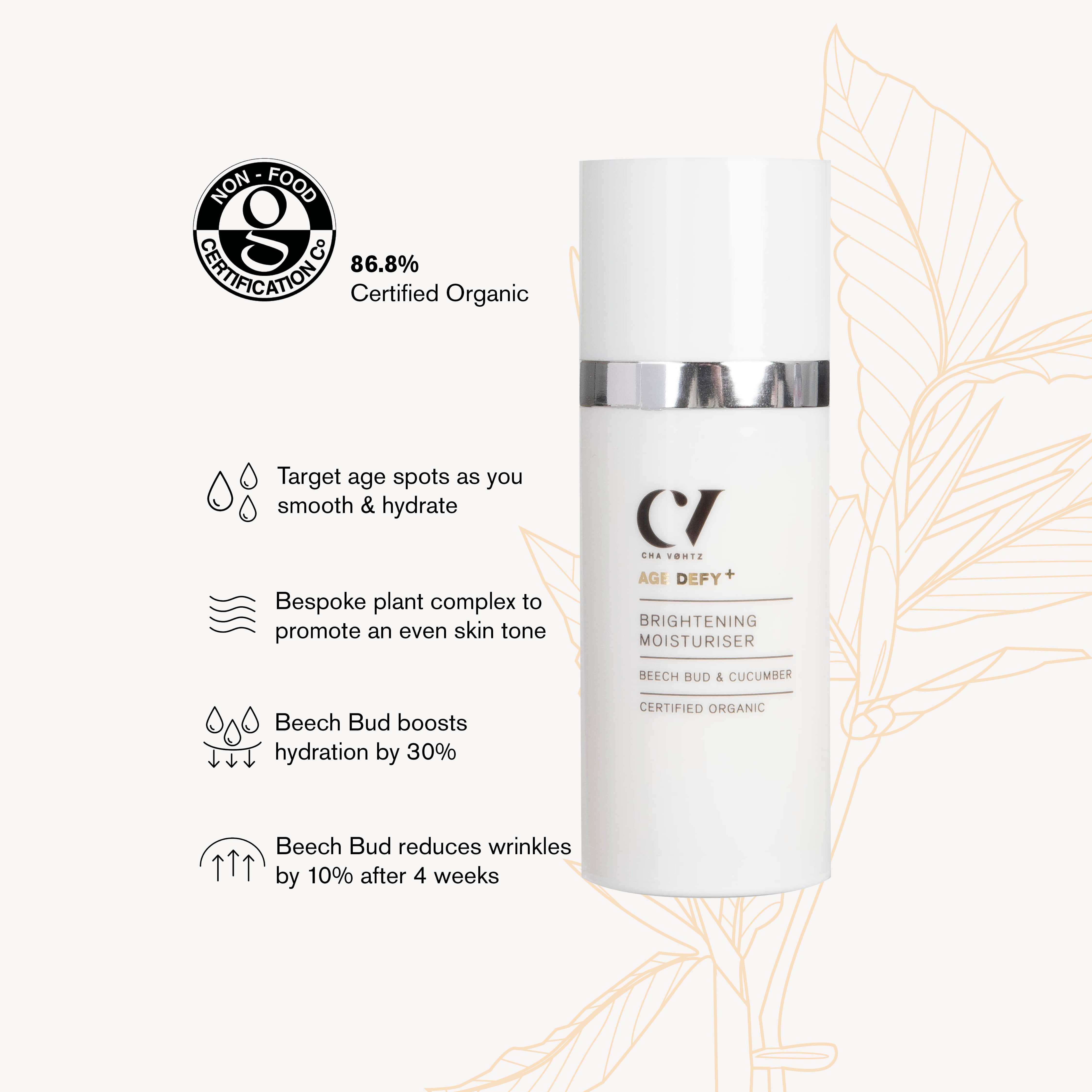 Age Defy+ Brightening Moisturiser for Mature/Menopausal Skin