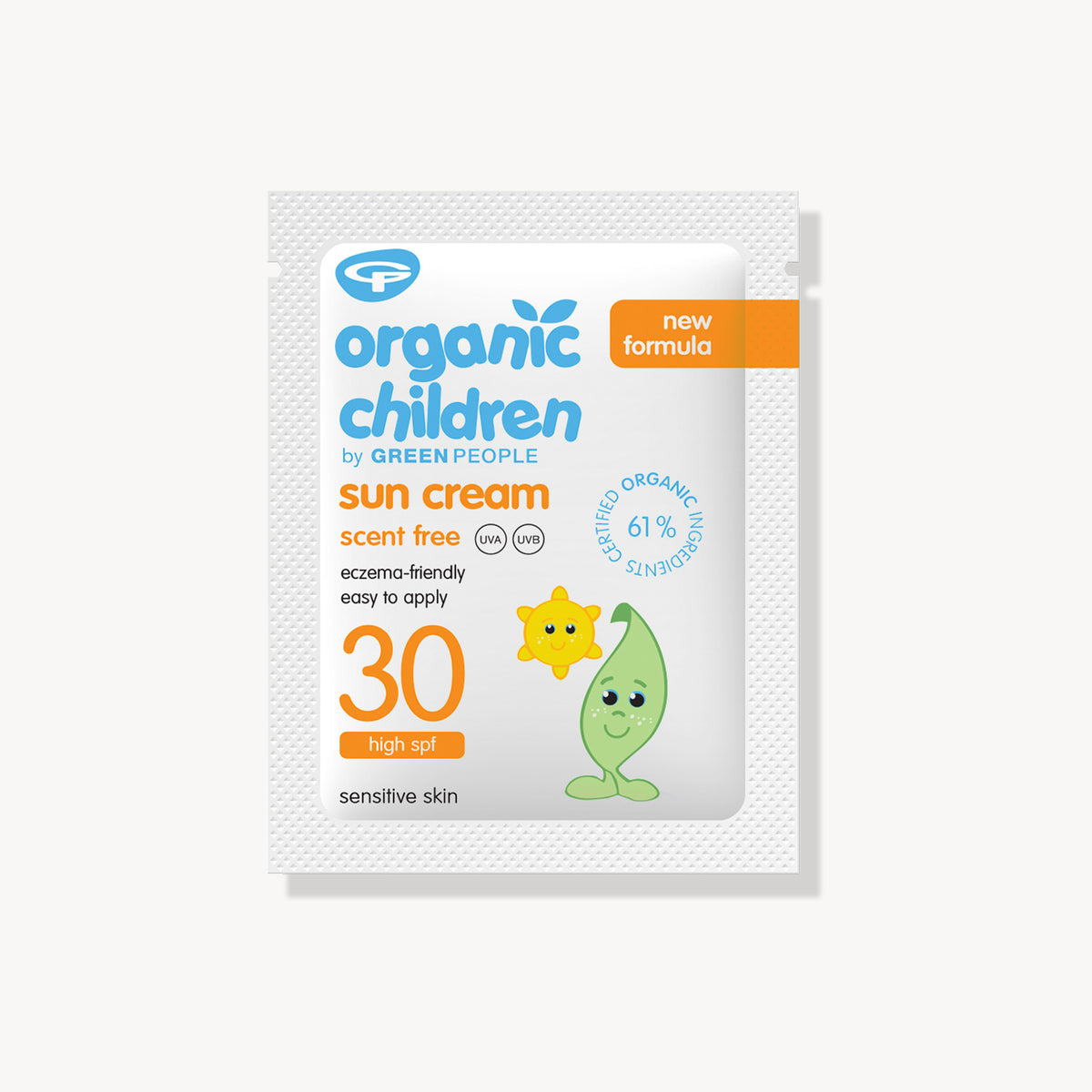 Organic SPF30 Sun Cream Scent Free Sachet