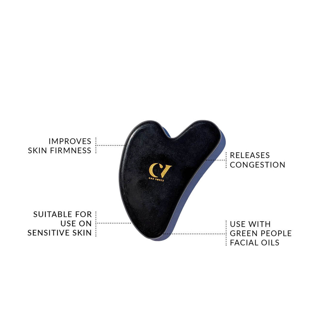 Obsidian Guasha Massage Stones